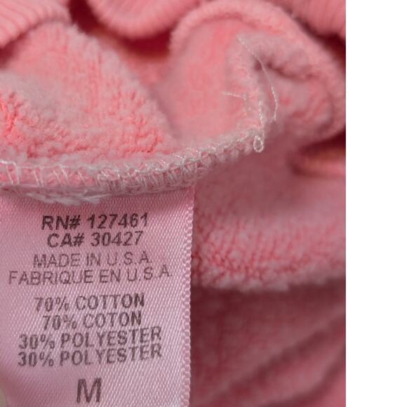 Wildfox Inside Out Baggy Beach Sweatshirt Pink and White Size M - Picture 5 of 15